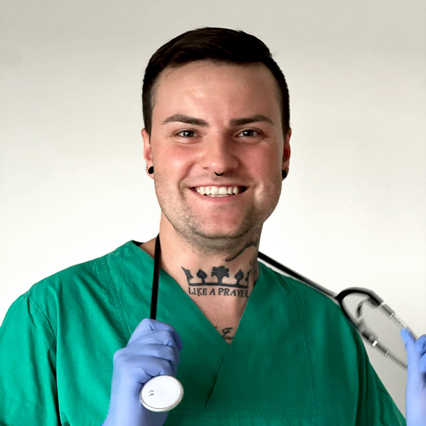 Jamie Frank Rataj, Gesundheits- und Krankenpfleger